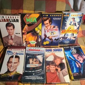Jim Carrey Lot Of 8 VHS Movies